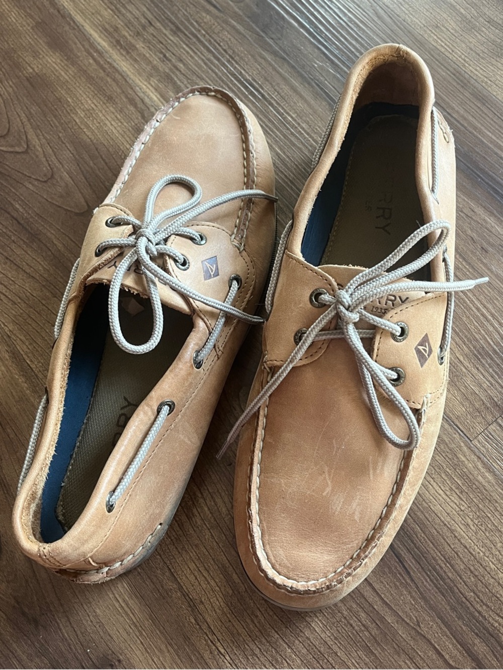 Men's Classic Tan Sperry Top-Sider Leather Boat Shoes